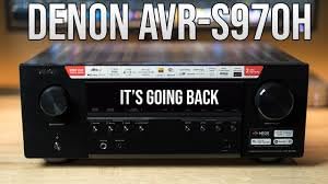 Denon AVR-S970H 8K Video 7.2 Channel Receiver