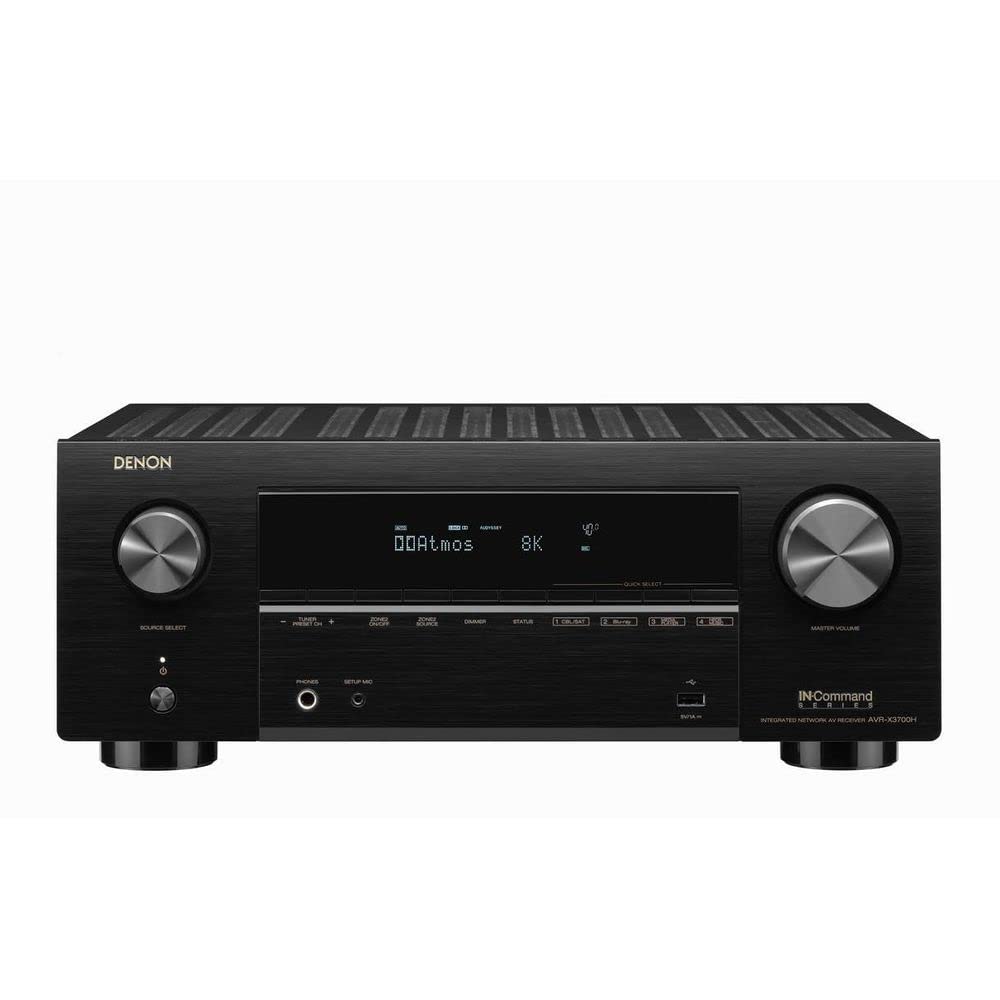 Denon AVR X3700H 8K Ultra HD 9.2 Channel AV Receiver with HEOS Built-In-Home theater expert Store