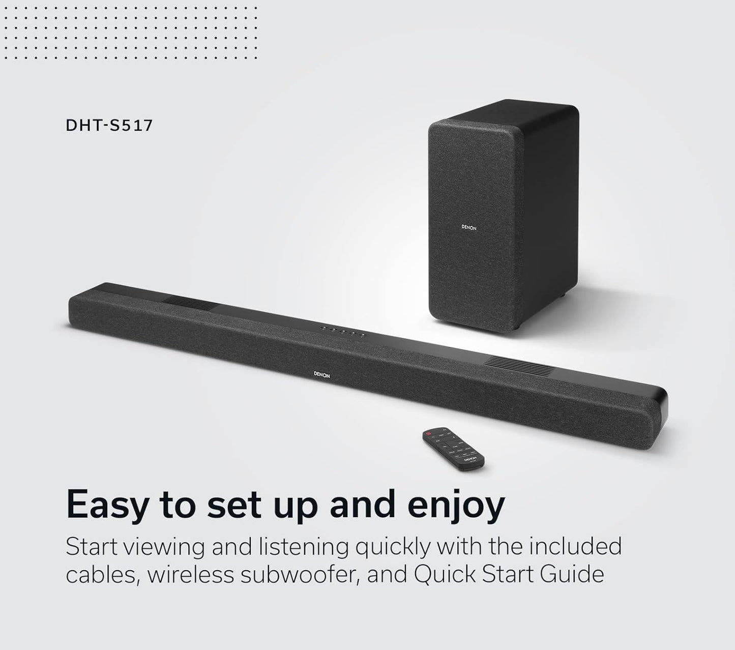 Denon DHT-S517 Dolby Atmos Soundbar
