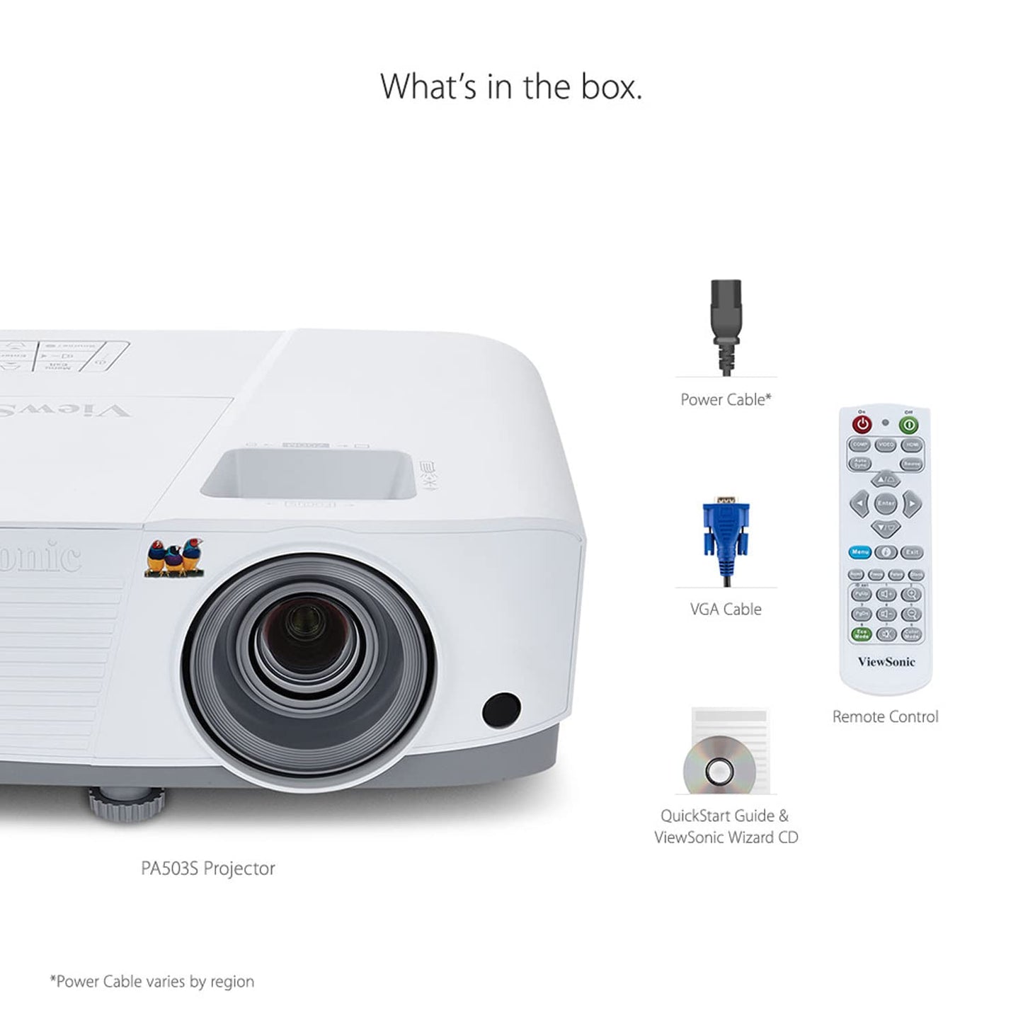 ViewSonic PA503S 3800 Lumens SVGA Business Projector