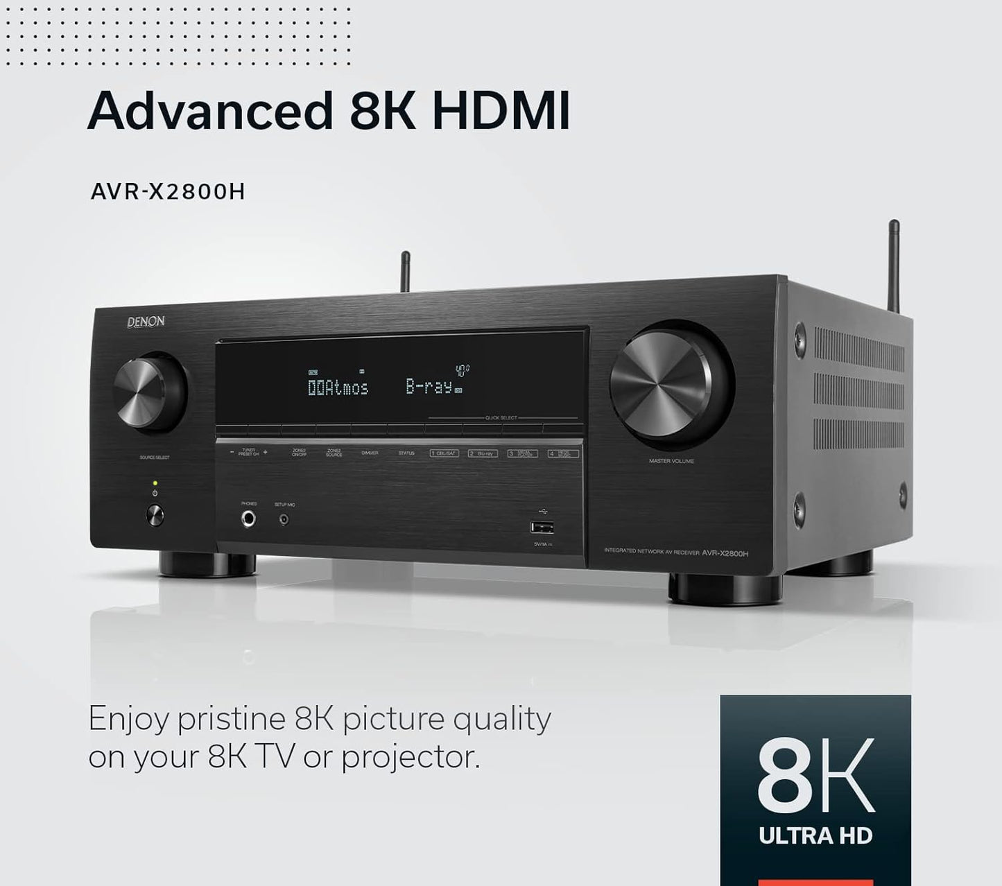Denon AVR-X2800H 7.2 Channel Network AV Receiver