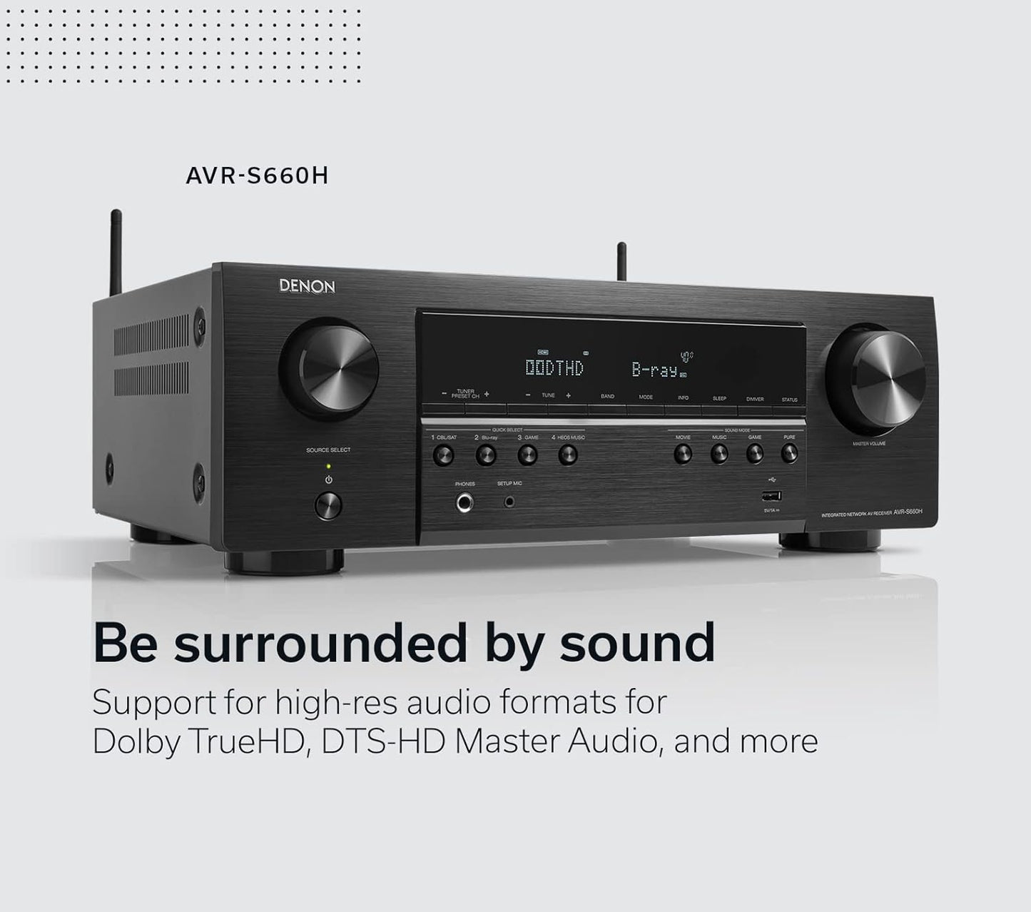 Denon AVR-S660H 5.2ch 8K AV Receiver