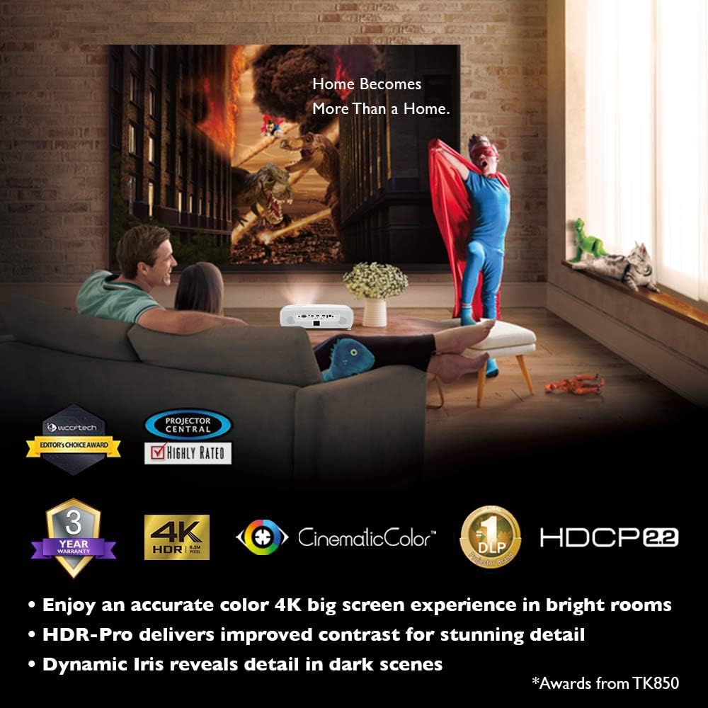 BenQ TK850i HDR UHD Smart Home Theater 4k Projector
