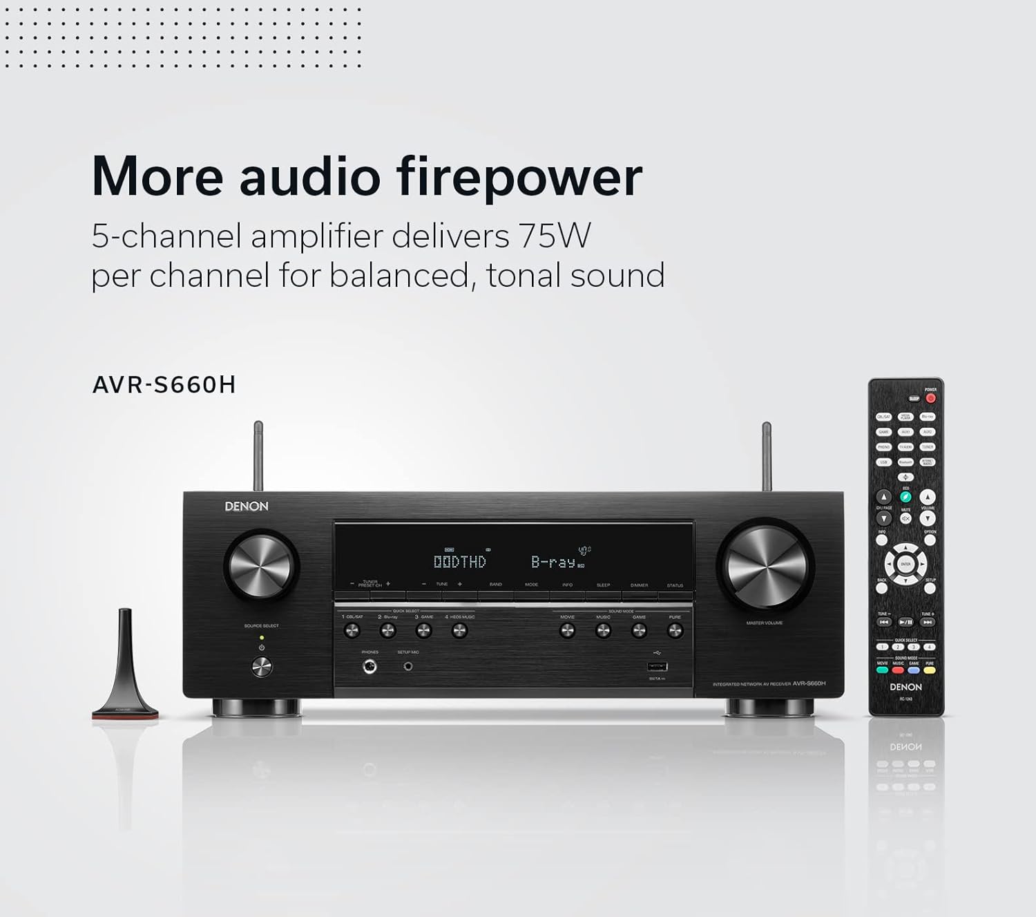 Denon AVR-S660H 5.2ch 8K AV Receiver