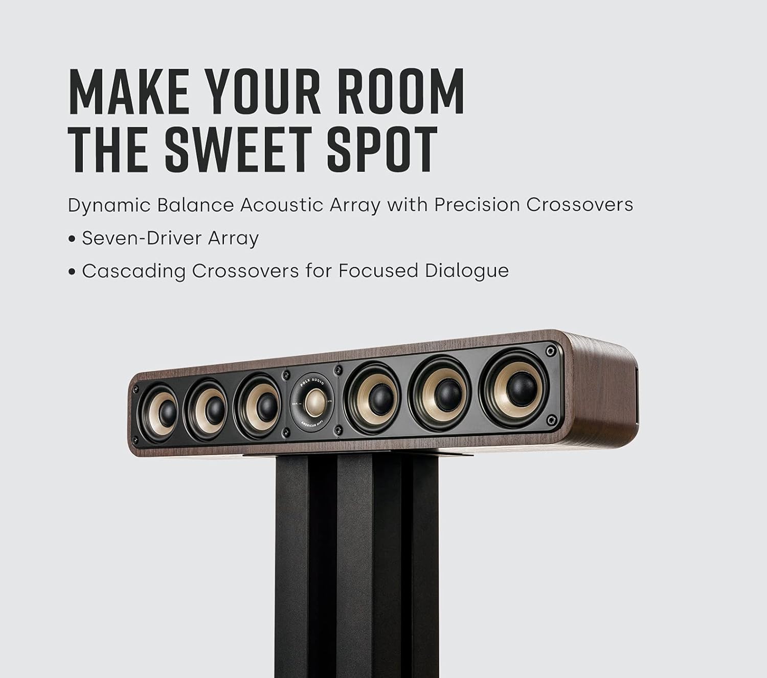 Polk Audio Signature Elite ES35 Slim Center Channel speaker Dolby-Home theater expert Store