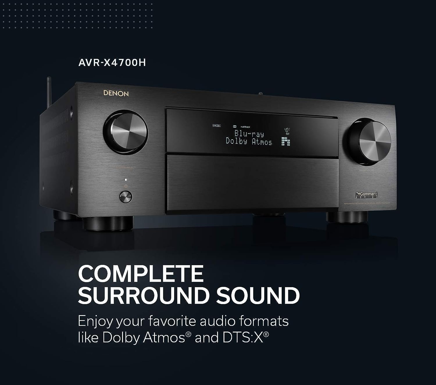 Denon AVC X4700H 8K Ultra HD 9.2 Channel AV Receiver