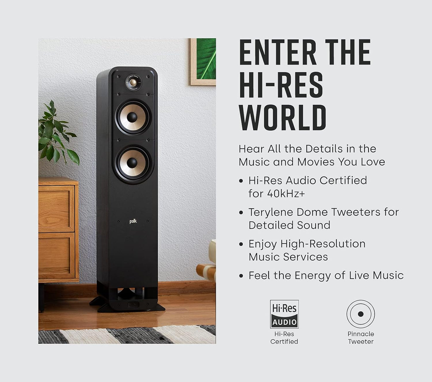 Polk Audio ES55 Floorstanding Speaker (Pair)
