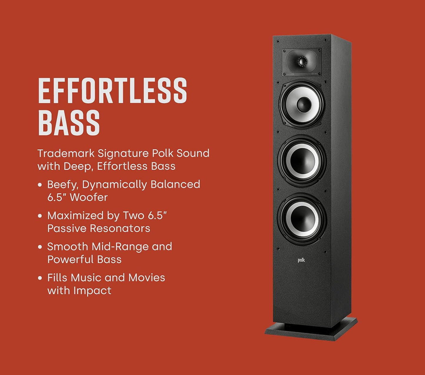 Polk Audio Monitor XT60 Floorstanding Speaker (Pair)-Home theater expert Store