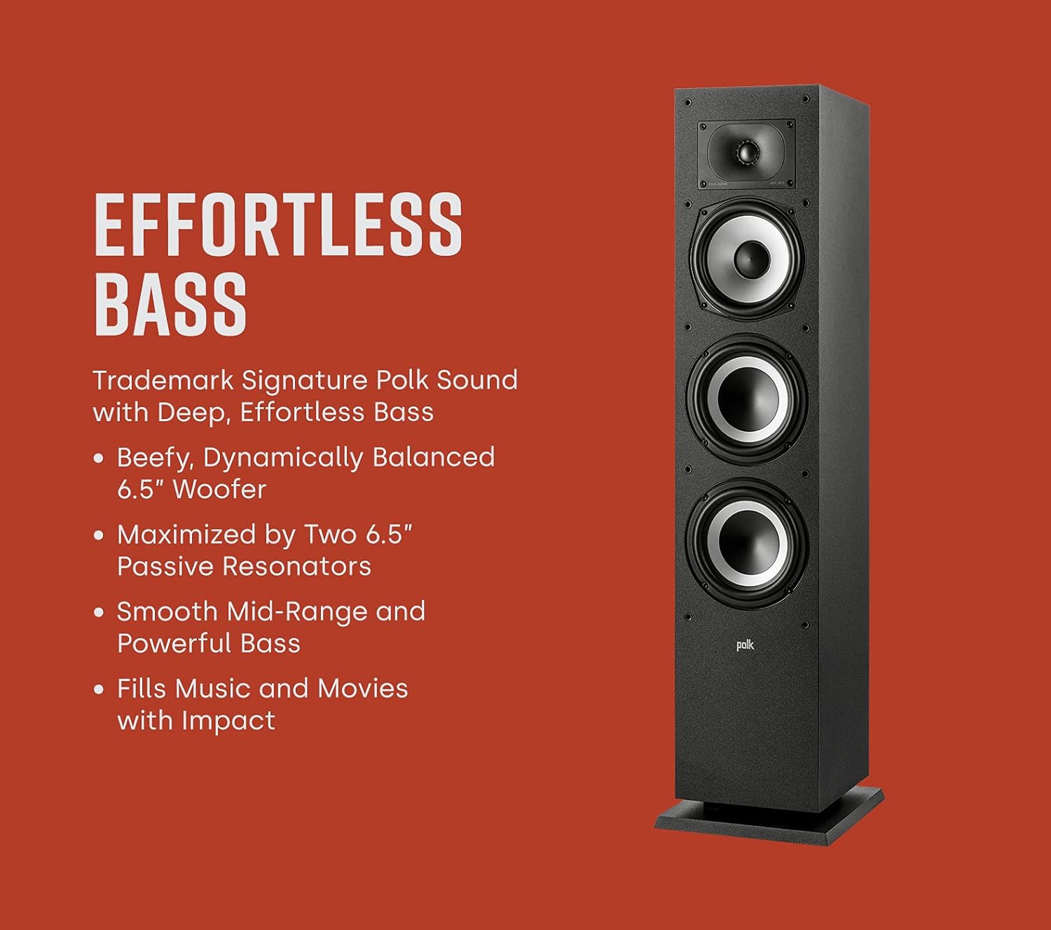 Polk Audio Monitor XT60 Floorstanding Speaker (Pair)-Home theater expert Store