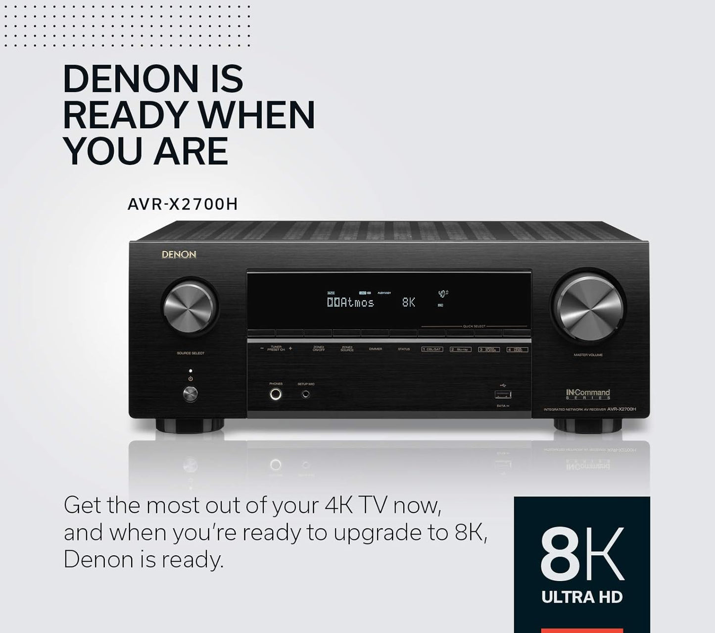 Denon AVR-X2700H 8K Ultra HD 7.2 Channel