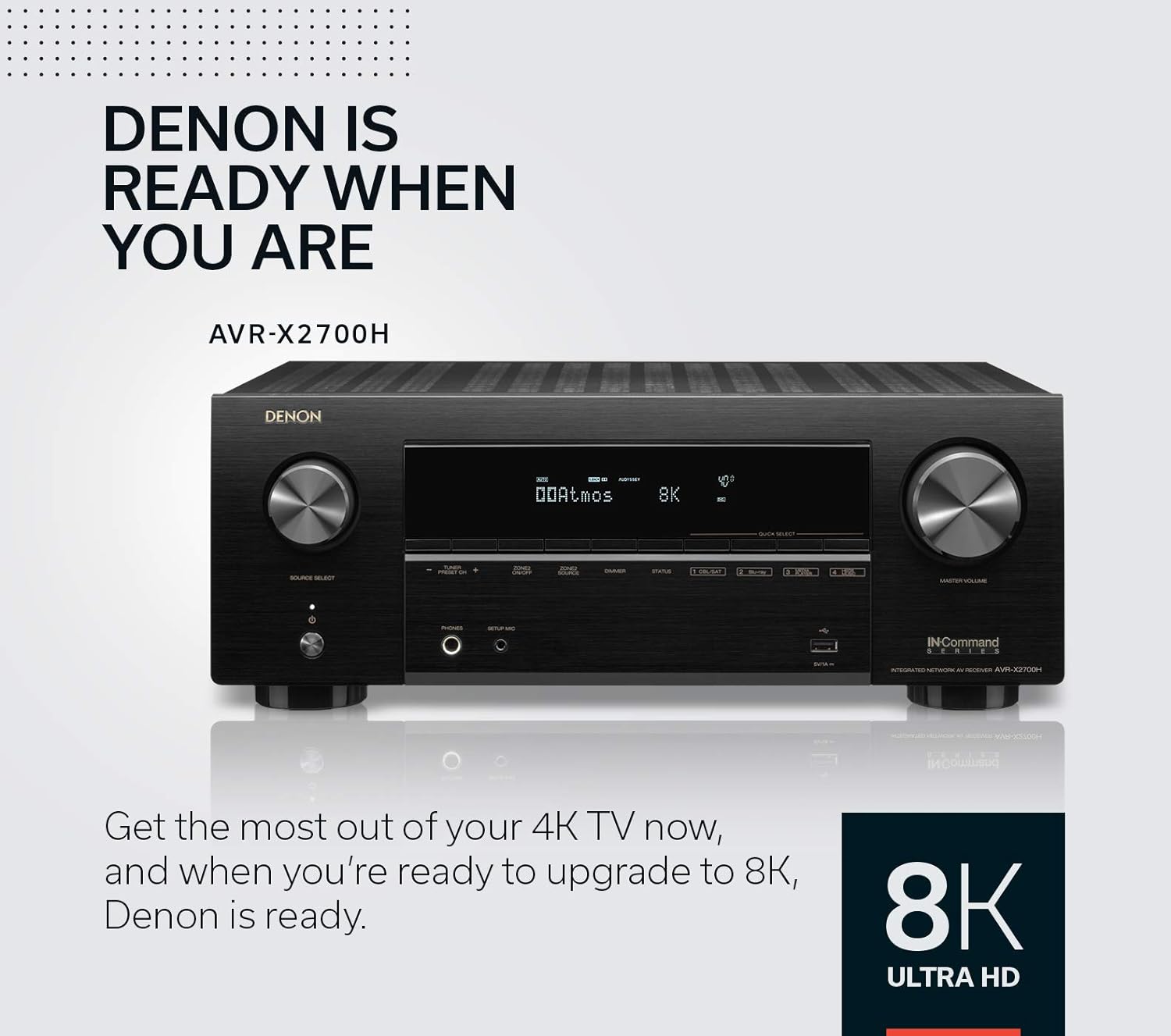 Denon AVR-X2700H 8K Ultra HD 7.2 Channel