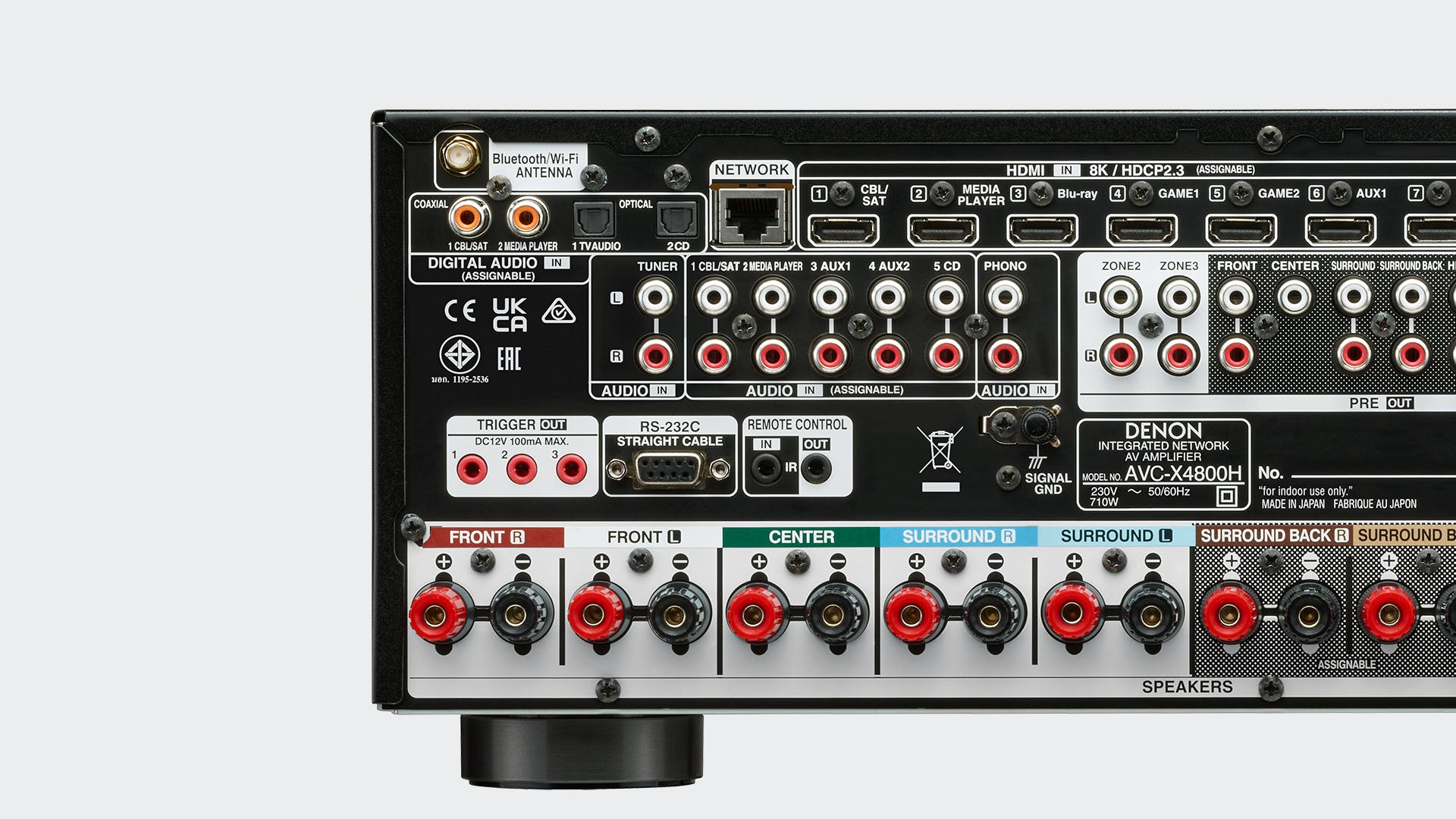 Denon AVC-X4800H 9.4 Channel 8K AV Receiver