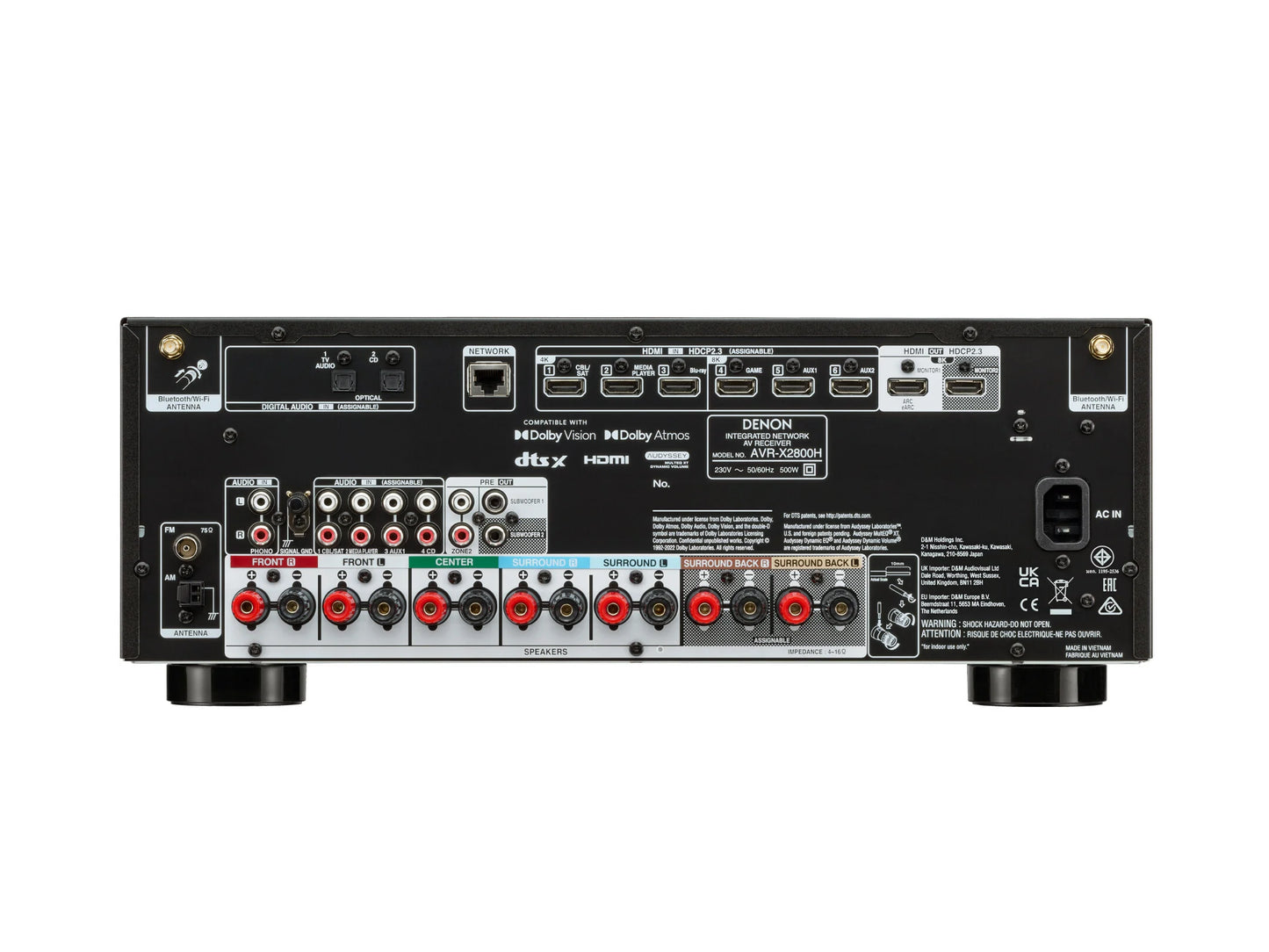 Denon AVR-X2800H 7.2 Channel Network AV Receiver