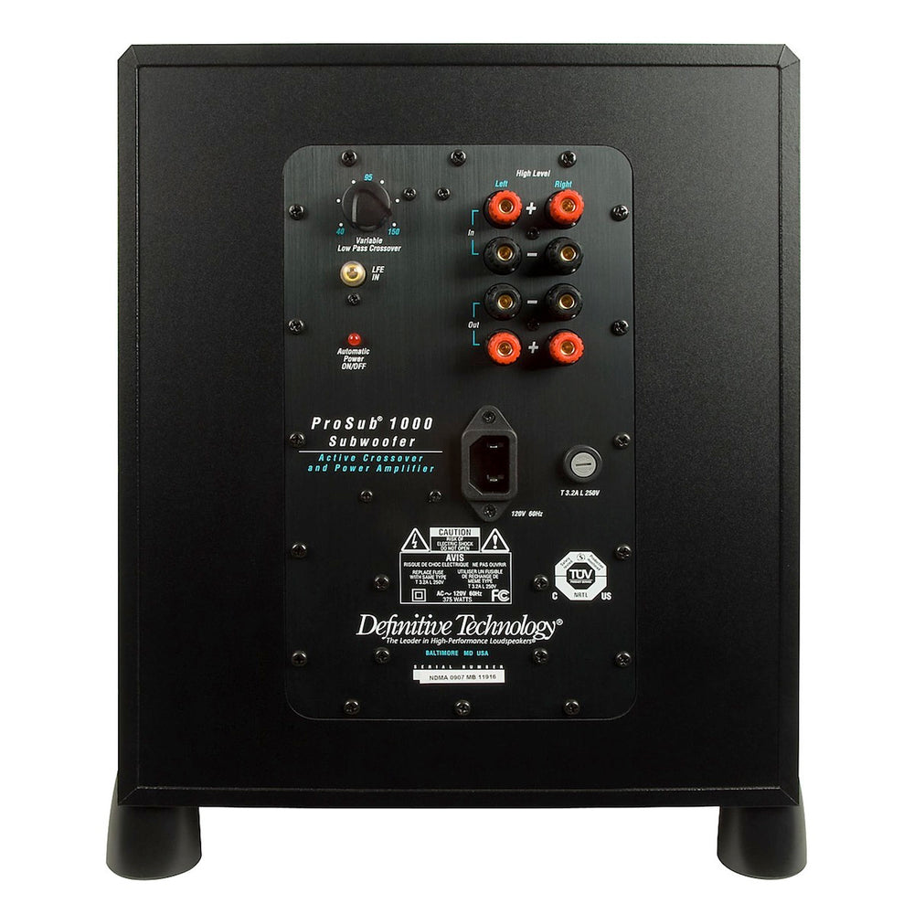 Definitive Technology ProSub 1000 Active Subwoofer-Home theater expert Store
