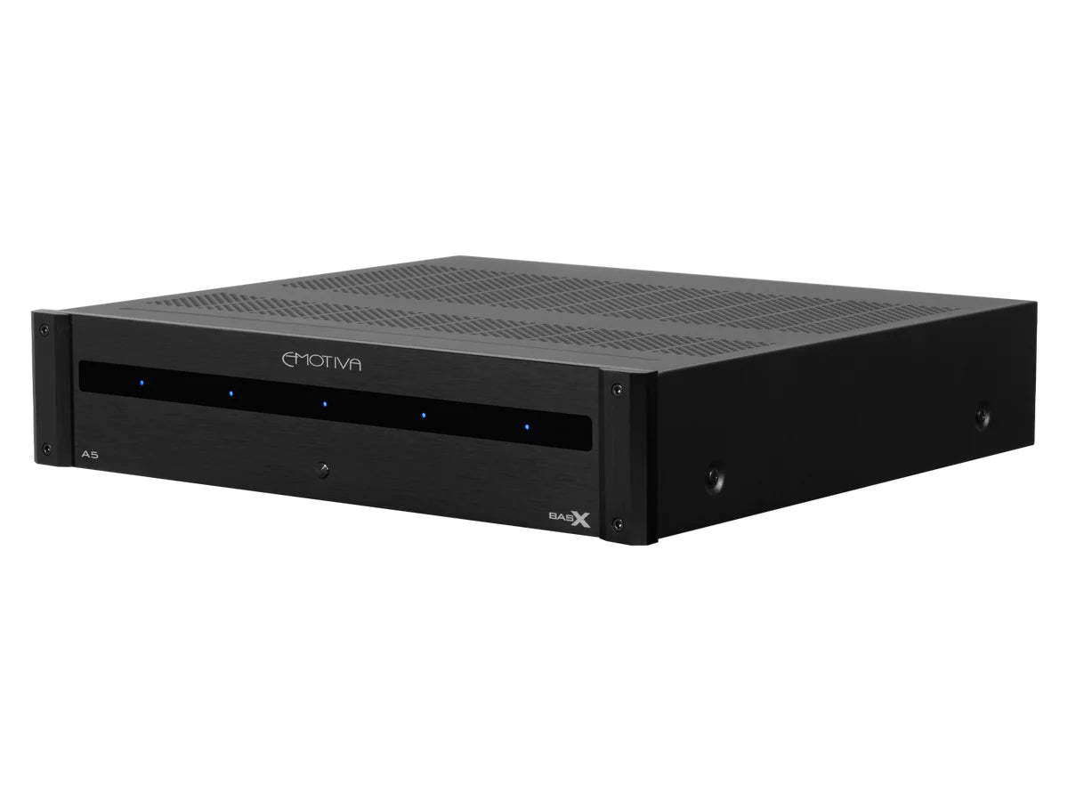 Emotiva BasX A5 Five Channel Power Amplifier - 5 Black A/B 130w Home Surround-Home theater expert Store