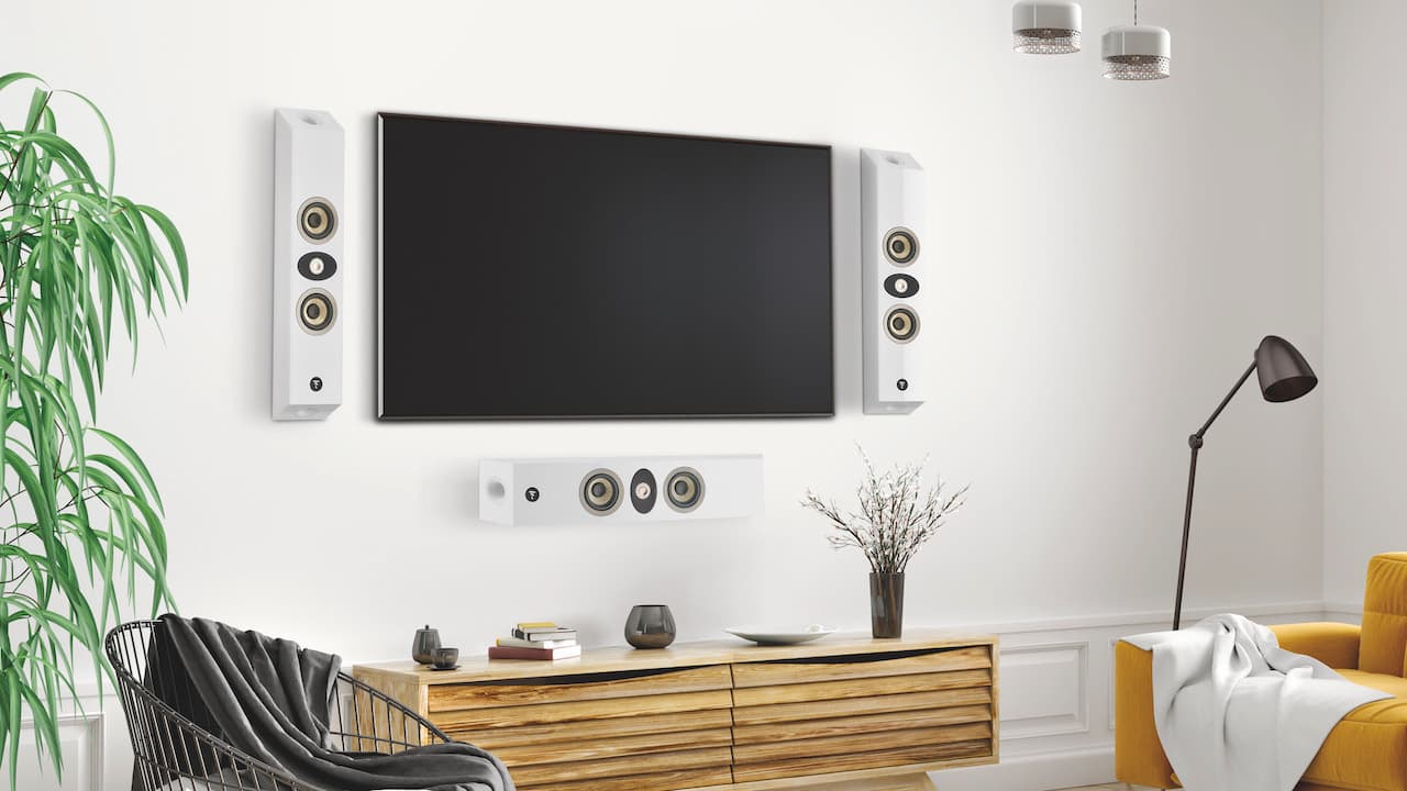 Focal On-Wall 301 - 2-Way On-Wall Wall Mountable Speaker (Each) (White)-Home theater expert Store
