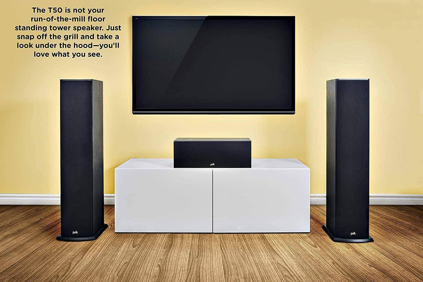 Tower Speakr - Polk Audio T50 2-Way Floor Standing Speaker (Pair)