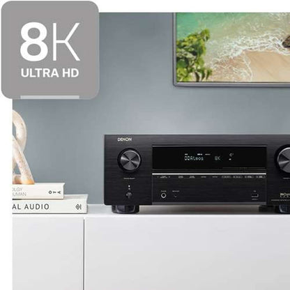 Denon AVR X3700H 8K Ultra HD 9.2 Channel AV Receiver with HEOS Built-In