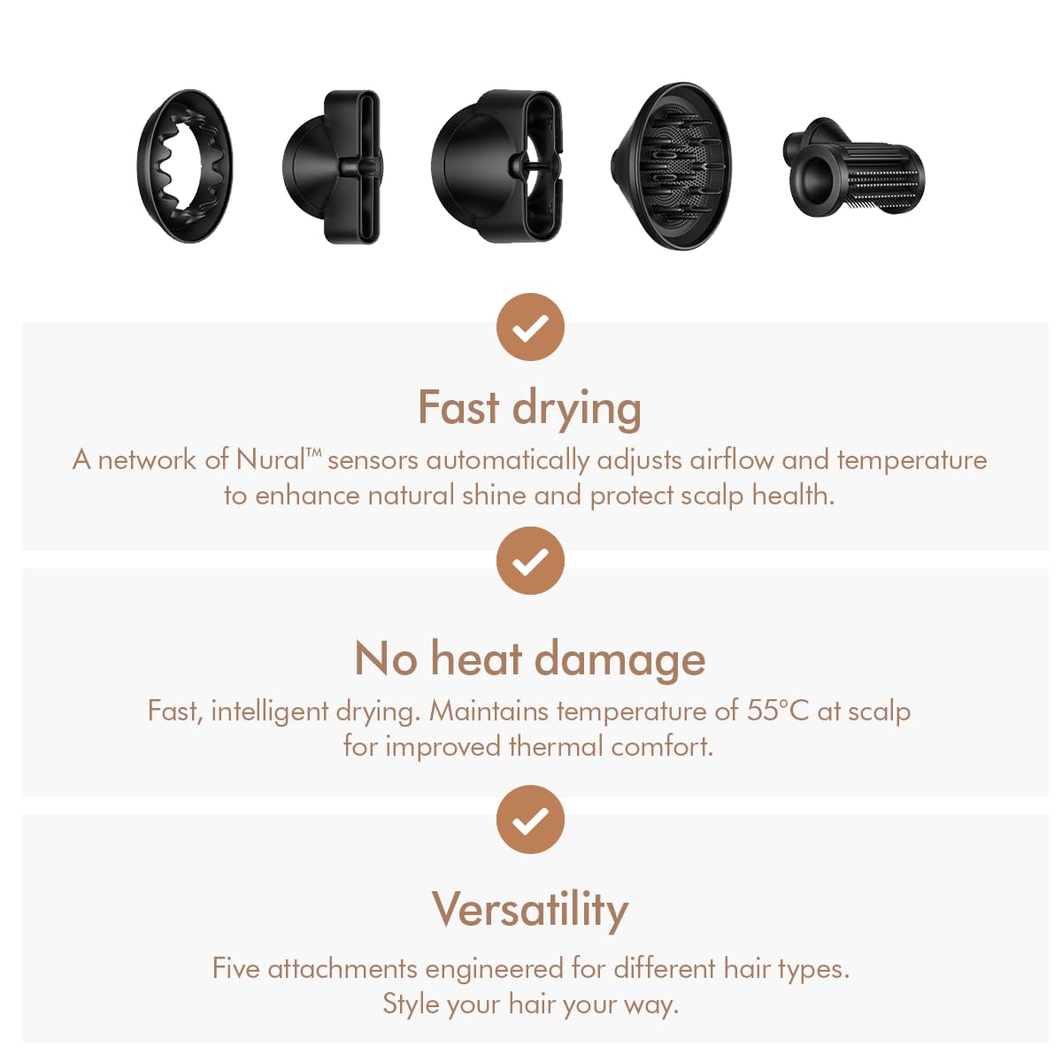 Dyson Supersonic Nural Hair Dryer  Intelligent Scalp Protection & Fast Professional Hair Drying