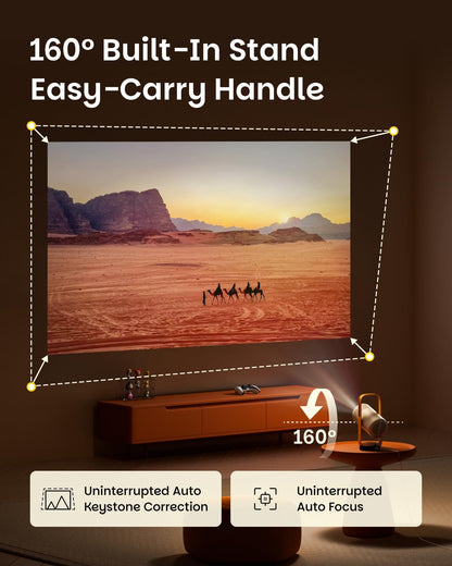 XGIMI Vibe One Portable Smart Projector | Full HD 1080p | Google TV with Netflix | JBL Speakers