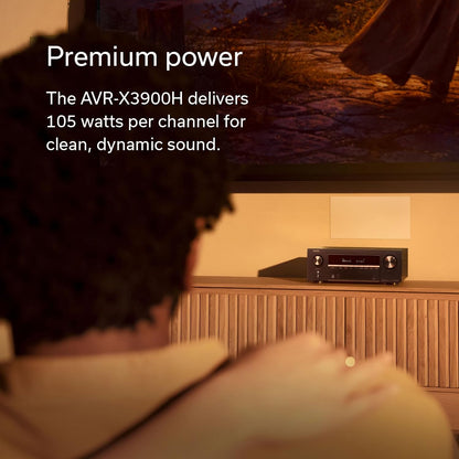 Denon AVR-X3900H 9.4 Ch. 105W 4K/8K Dolby Atmos AV Receiver