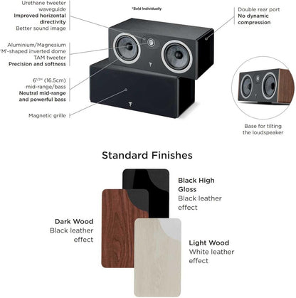 Focal Vestia Center - Home cinema centre speaker (each)