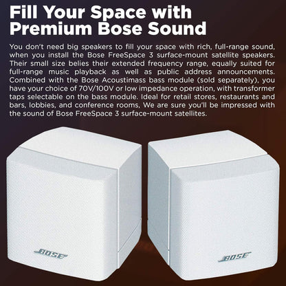BOSE FreeSpace 3 flush-mount satellites
