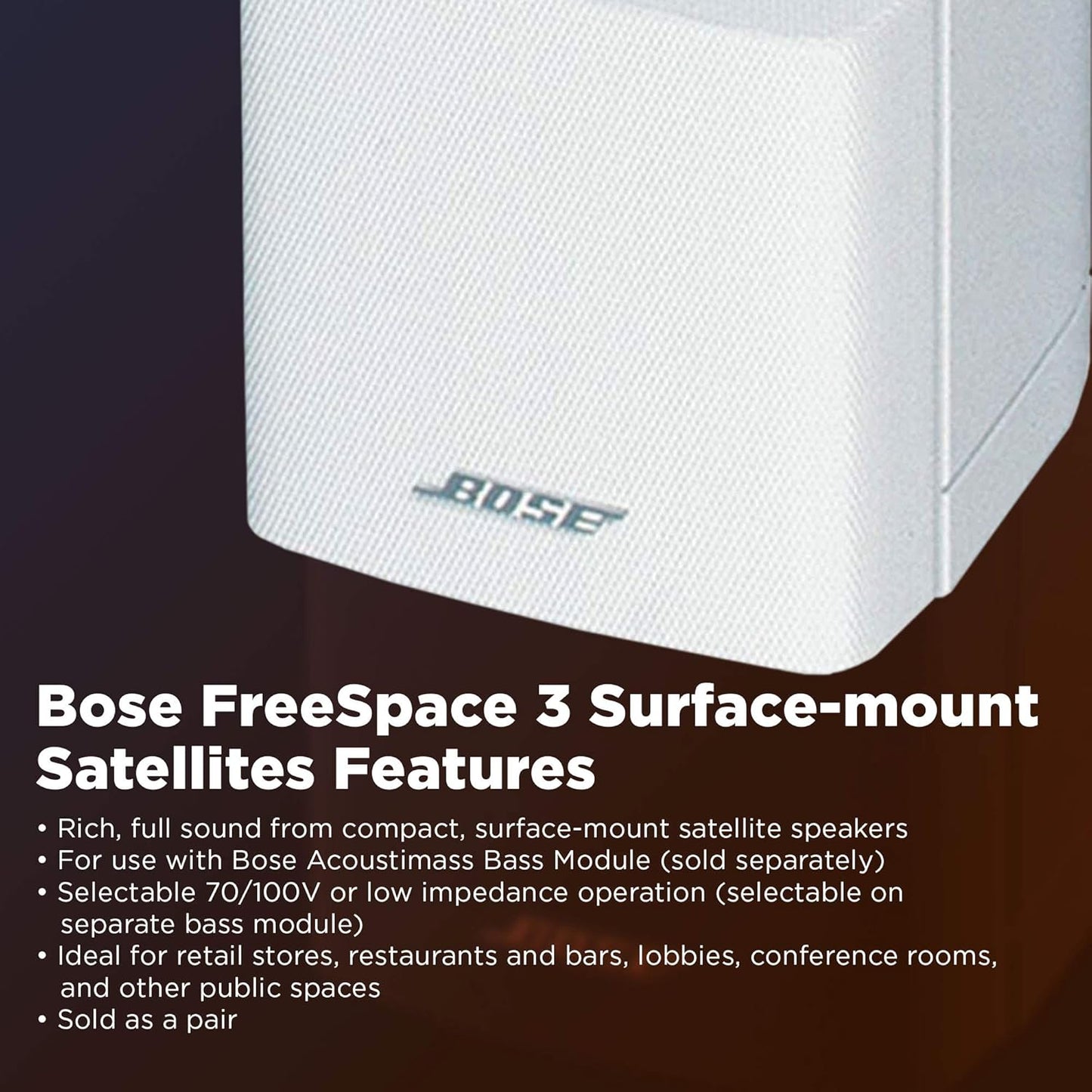 BOSE FreeSpace 3 flush-mount satellites