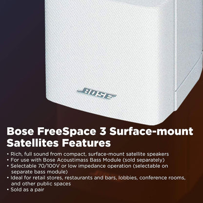 BOSE FreeSpace 3 flush-mount satellites