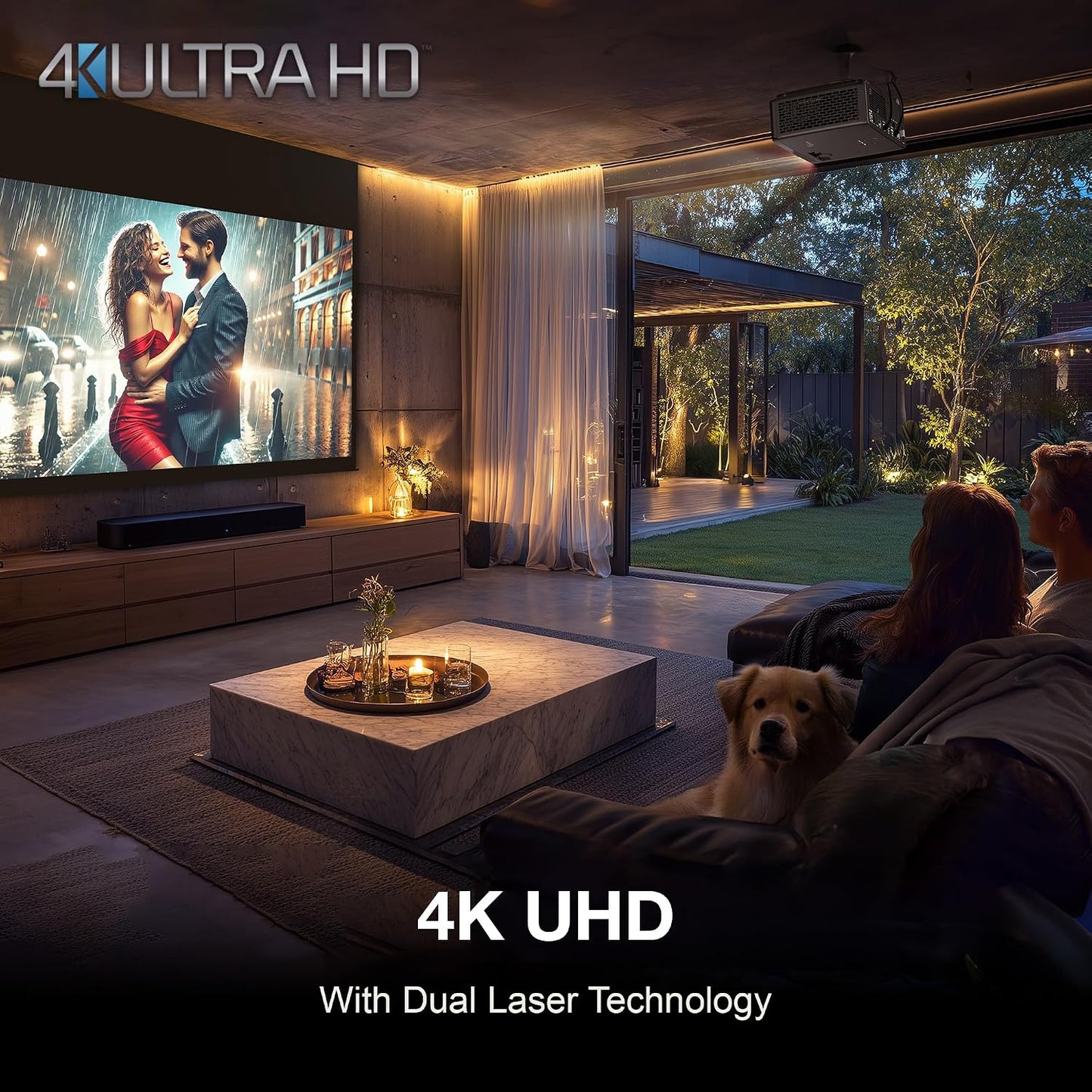 Optoma UHZ58 4K UHD Smart Laser Home Cinema Projector