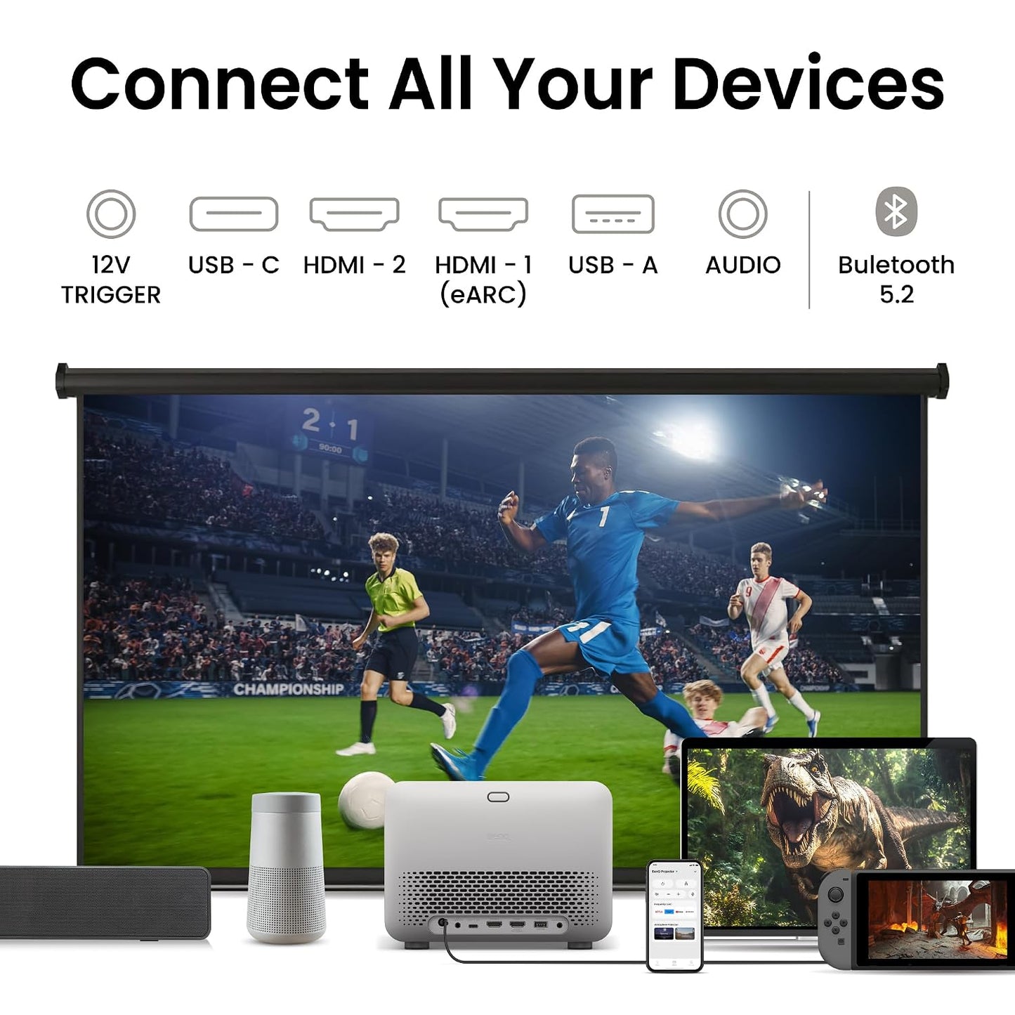 BenQ TK705i 4K HDR Gaming Projector