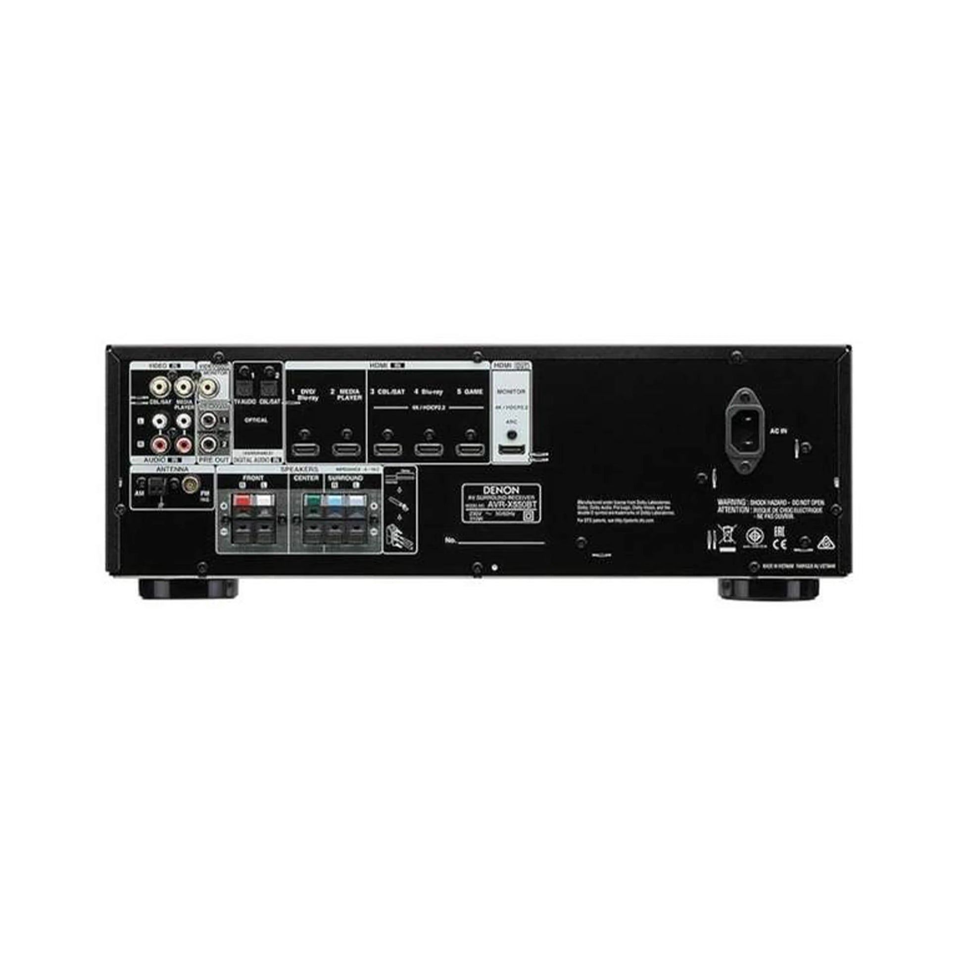 Denon AVR-X580BT Dolby and DTX HD 8K Home Theater