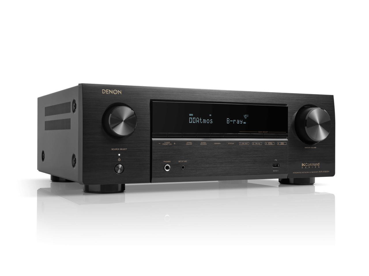 Denon AVR-X1800H 7.2-Channel 8K AV Receiver with HEOS® Built in