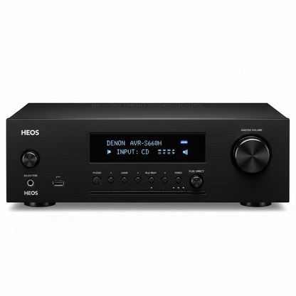 Denon AVR-S660H 5.2ch 8K AV Receiver with Voice Control and HEOS® Built-in