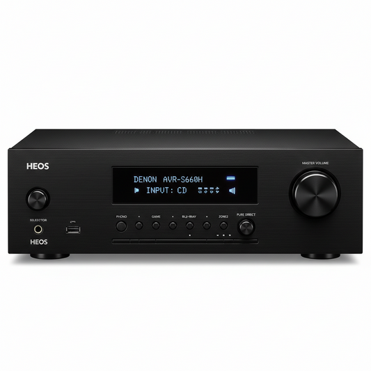 Denon AVR-S660H 5.2ch 8K AV Receiver with Voice Control and HEOS® Built-in