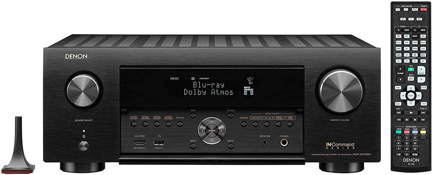 Denon AVC X4700H 8K Ultra HD 9.2 Channel AV Receiver