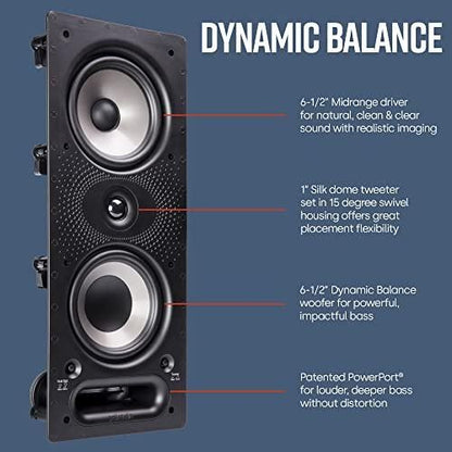 Polk-Audio VS 265-RT Vanishing RT Series Dynamic Audio In-Wall speaker(Each)