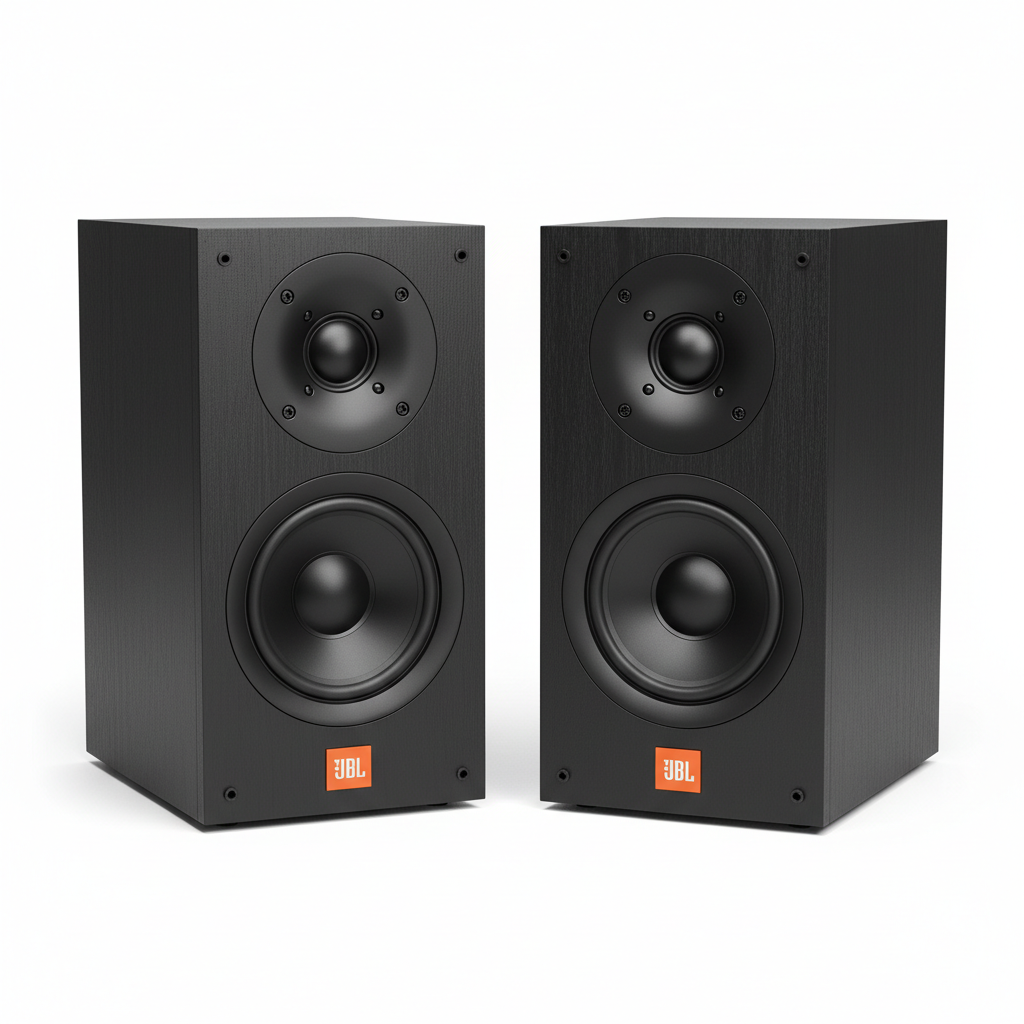 JBL Stage 250B - 2-Way Bookshelf Speaker (Black) (Pair)